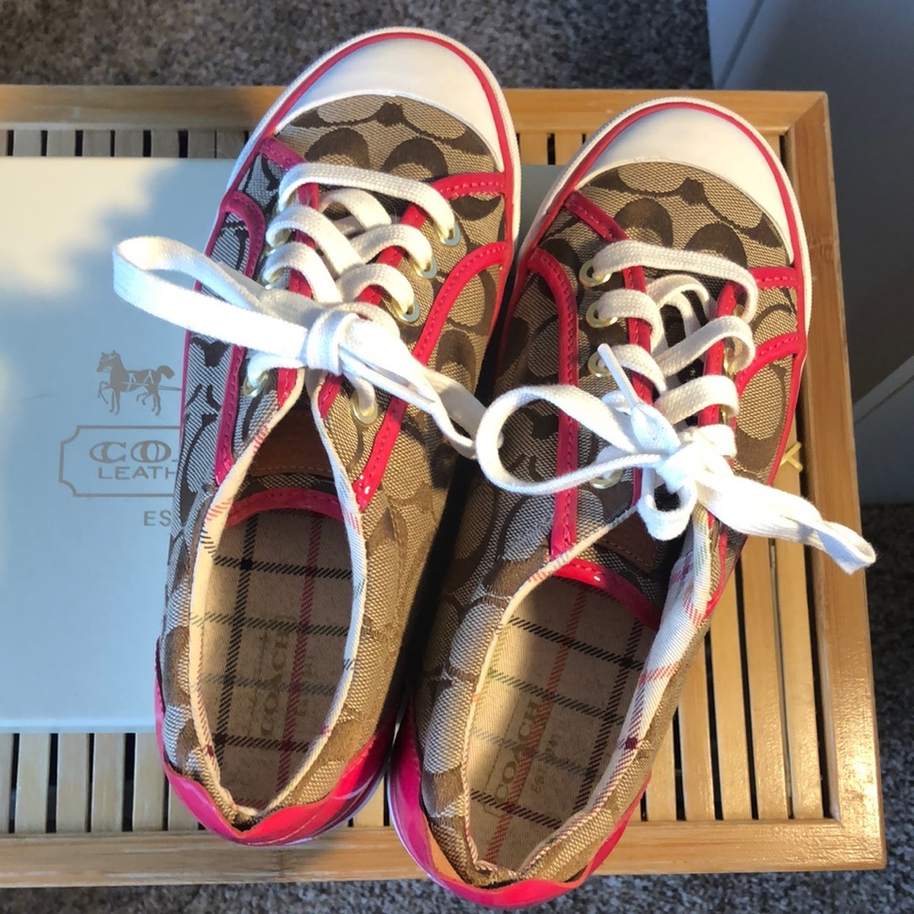 Coach Barrett tennis shoes size 7 1/2 medium